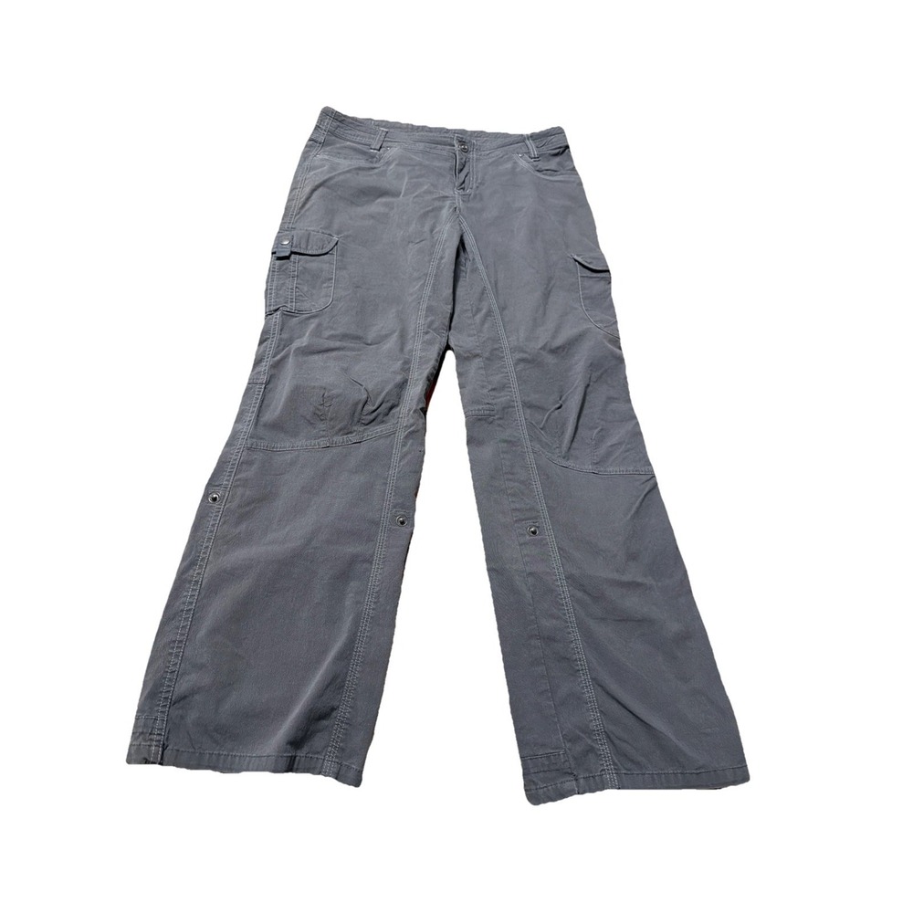 KUHL Pants Women's 14 Freeflex Roll-Up Gray Stretch Hiking Lightweight
